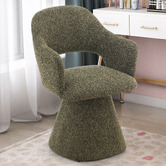 Shirley Lane Furniture Cali Upholstered Swivel Dining Chair