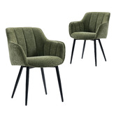 Shirley Lane Furniture Allevia Chenille Dining Chairs