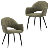 Shirley Lane Furniture Astoria Chenille Dining Chairs