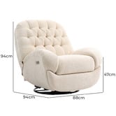 Shirley Lane Furniture Merlin Electric Swivel Recliner Chair