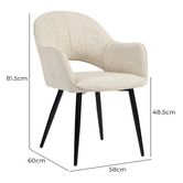 Shirley Lane Furniture Astoria Chenille Dining Chairs