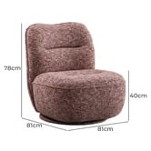 Shirley Lane Furniture Tusca Chenille Swivel Accent Chair