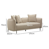 Shirley Lane Furniture Irvine 6 Seater Upholstered Sofa &amp; Armchair Set