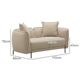 Shirley Lane Furniture Irvine 6 Seater Upholstered Sofa &amp; Armchair Set