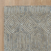 Sanctuary Rugs Ash Blue Posy Saha Wool &amp; Cotton Rug