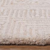 Sanctuary Rugs Beige Posy Labyrinth Wool &amp; Cotton Rug