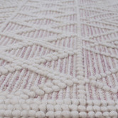 Sanctuary Rugs Natural &amp; Blush Perla Wool Rug