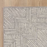 Sanctuary Rugs Grey Posy Labyrinth II Wool &amp; Cotton Rug