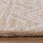 Sanctuary Rugs Beige Posy Inca Wool &amp; Cotton Rug