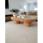 Sanctuary Rugs Beige Posy Aquila Wool &amp; Cotton Rug