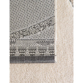 Sanctuary Rugs Cream Black Liege Power-Loomed Rug