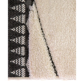 Sanctuary Rugs Cream Black Liege Power-Loomed Rug