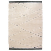 Sanctuary Rugs Cream Black Liege Power-Loomed Rug