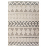 Sanctuary Rugs Cream Grey Lilly Power-Loomed Rug