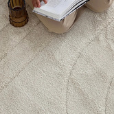 Sanctuary Rugs Cream Beige Liege II Power-Loomed Rug