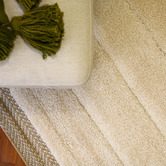 Sanctuary Rugs Cream Beige Liege II Power-Loomed Rug