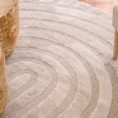 Sanctuary Rugs Cream Lilly Modern Power-Loomed Rug