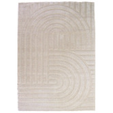 Sanctuary Rugs Cream Lilly Modern Power-Loomed Rug