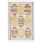 Sanctuary Rugs Terracotta Kendal Abstract Power-Loomed Rug