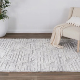 Sanctuary Rugs Grey Olivar Contemporary Rug