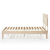 Kayla Bay by Temple &amp; Webster White Wash Beckham Queen Wooden Bed