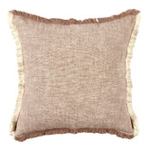 Kayla Bay by Temple &amp; Webster Fringed Arbor Cotton Cushion