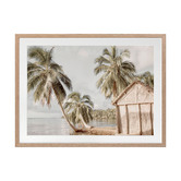 Kayla Bay by Temple &amp; Webster Hut by the Sea Printed Wall Art