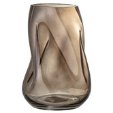 Kayla Bay by Temple &amp; Webster Brown Twisted Glass Vase