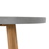 Elkstone 120cm Mara Composite Stone &amp; Acacia Wood Dining Table