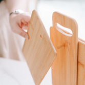 Belmot Living 5 Piece Bamboo Chopping Board &amp; Stand Set