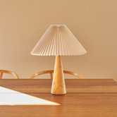Curvae Sino Pleated Fabric Lamp Shade