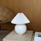 Curvae Sino Pleated Fabric Lamp Shade