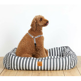 Mog &amp; Bone Hamptons Stripe Cotton Bolstered Dog Bed