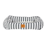 Mog &amp; Bone Hamptons Stripe Cotton Bolstered Dog Bed