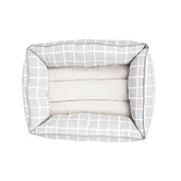 Mog &amp; Bone Check Print Cotton Bolstered Dog Bed