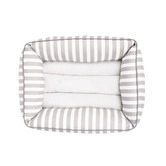 Mog &amp; Bone Hamptons Stripe Cotton Bolstered Dog Bed