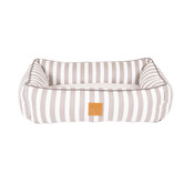 Mog &amp; Bone Hamptons Stripe Cotton Bolstered Dog Bed