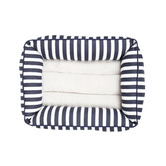 Mog &amp; Bone Hamptons Stripe Cotton Bolstered Dog Bed