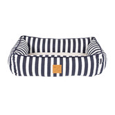 Mog &amp; Bone Hamptons Stripe Cotton Bolstered Dog Bed