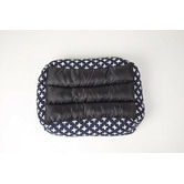 Mog &amp; Bone Navy Cross Cotton Bolstered Dog Bed