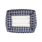 Mog &amp; Bone Check Print Cotton Bolstered Dog Bed