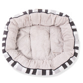 Mog &amp; Bone Pebble Black Brush Stroke 4 Seasons Dog Bed