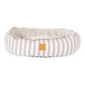 Mog &amp; Bone Hamptons Stripe 4 Seasons Cotton Round Dog Bed