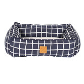 Mog &amp; Bone Check Print Cotton Bolstered Dog Bed