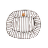 Mog &amp; Bone Hamptons Stripe 4 Seasons Cotton Round Dog Bed
