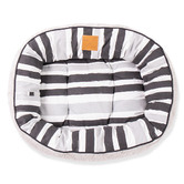 Mog &amp; Bone Pebble Black Brush Stroke 4 Seasons Dog Bed