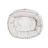 Mog &amp; Bone Hamptons Stripe 4 Seasons Cotton Round Dog Bed