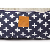Mog &amp; Bone Navy Cross 4 Seasons Cotton Round Dog Bed