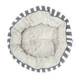 Mog &amp; Bone Hamptons Stripe 4 Seasons Cotton Round Dog Bed