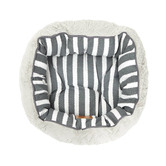 Mog &amp; Bone Hamptons Stripe 4 Seasons Cotton Round Dog Bed